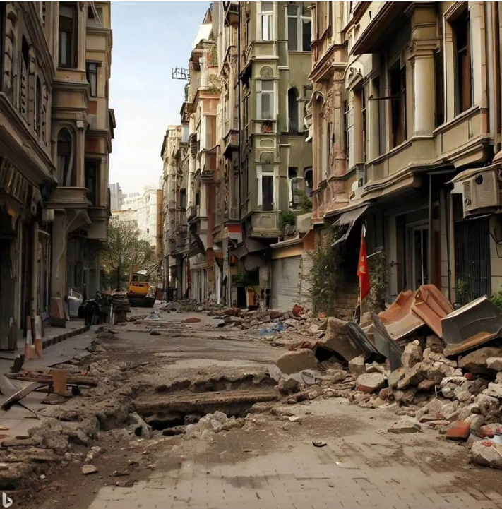 Yapay zeka İstanbul depremini çizdi. Resimler korkunç 31