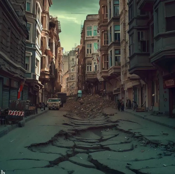 Yapay zeka İstanbul depremini çizdi. Resimler korkunç 30