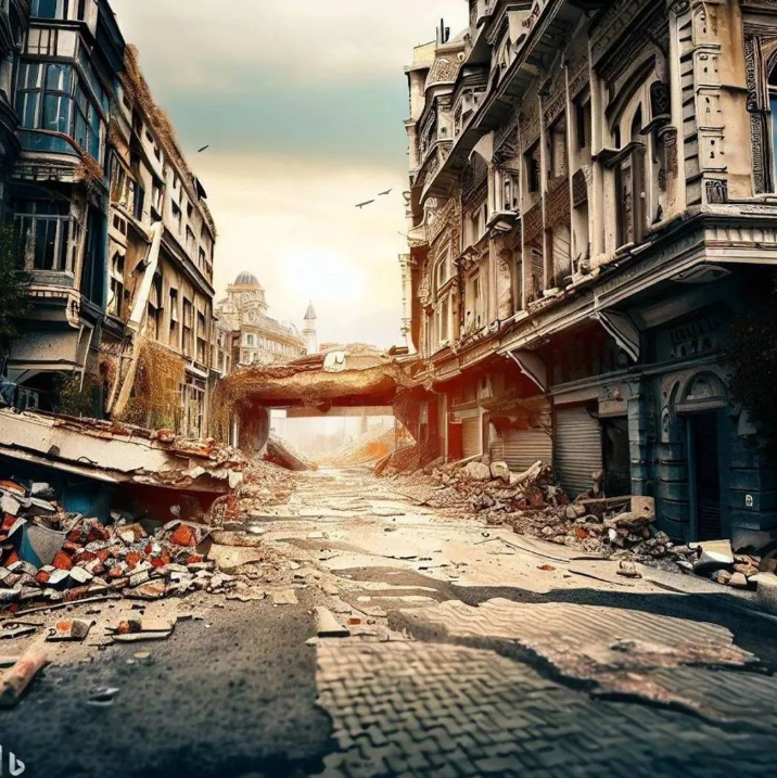 Yapay zeka İstanbul depremini çizdi. Resimler korkunç 28
