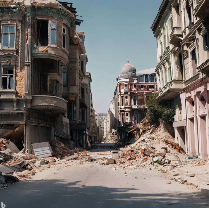 Yapay zeka İstanbul depremini çizdi. Resimler korkunç 27