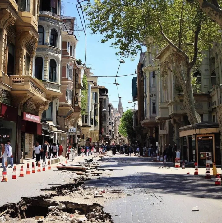 Yapay zeka İstanbul depremini çizdi. Resimler korkunç 26