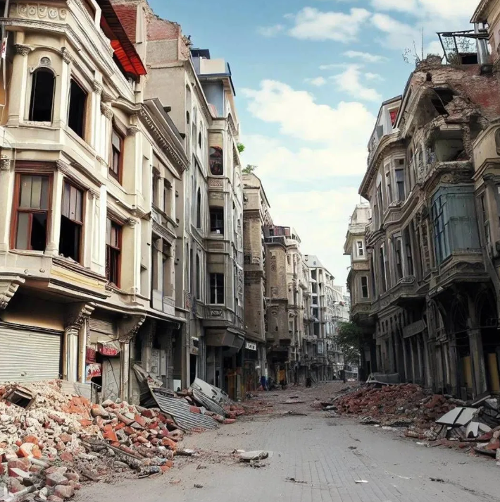 Yapay zeka İstanbul depremini çizdi. Resimler korkunç 24