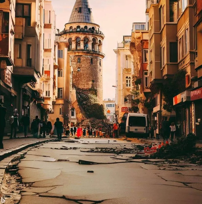 Yapay zeka İstanbul depremini çizdi. Resimler korkunç 21