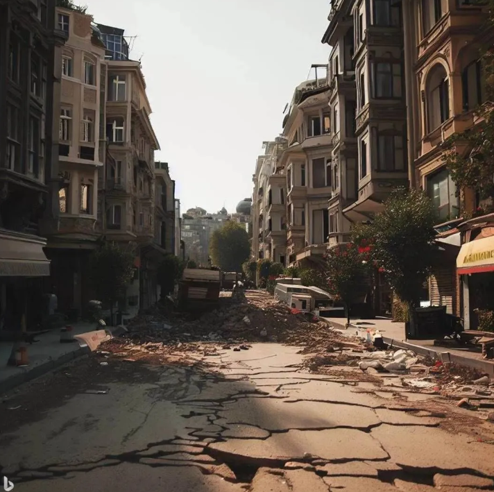 Yapay zeka İstanbul depremini çizdi. Resimler korkunç 20