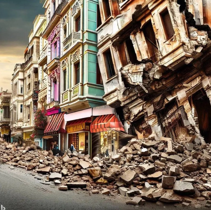 Yapay zeka İstanbul depremini çizdi. Resimler korkunç 18