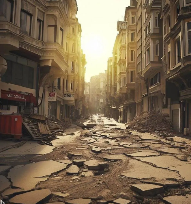 Yapay zeka İstanbul depremini çizdi. Resimler korkunç 17