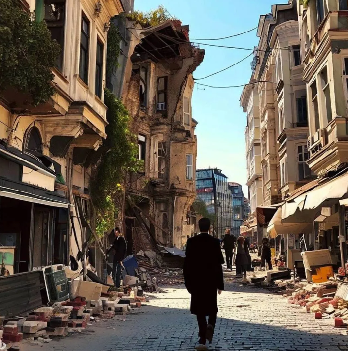 Yapay zeka İstanbul depremini çizdi. Resimler korkunç 16