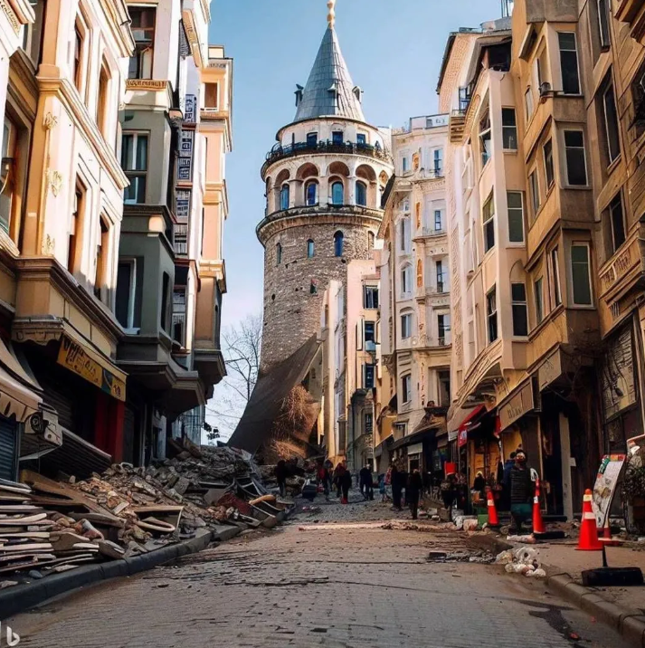 Yapay zeka İstanbul depremini çizdi. Resimler korkunç 15