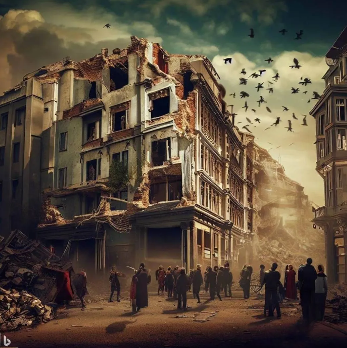 Yapay zeka İstanbul depremini çizdi. Resimler korkunç 7