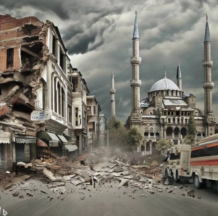 Yapay zeka İstanbul depremini çizdi. Resimler korkunç 6
