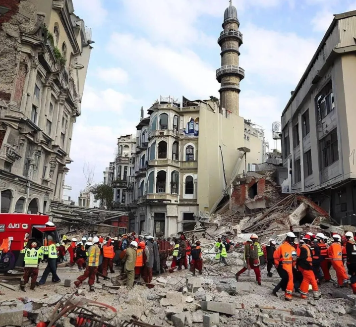 Yapay zeka İstanbul depremini çizdi. Resimler korkunç 5