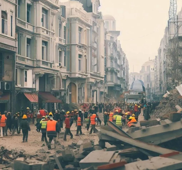 Yapay zeka İstanbul depremini çizdi. Resimler korkunç 4
