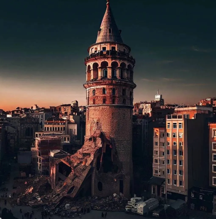 Yapay zeka İstanbul depremini çizdi. Resimler korkunç 3