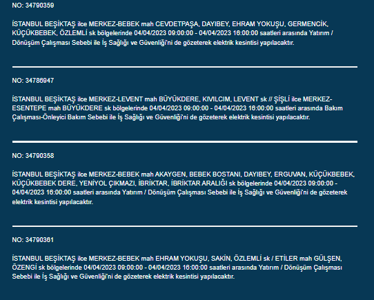 İstanbullular dikkat! Bu ilçelerde elektrik kesintisi olacak 10