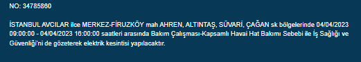 İstanbullular dikkat! Bu ilçelerde elektrik kesintisi olacak 3