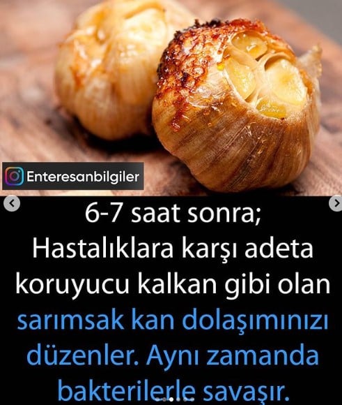 Günde 1 diş közlenmiş sarımsak yerseniz bakın vücudunuzda neler olacak. Saat saat etkisini gösteriyor 4