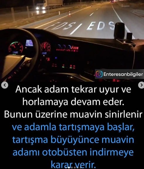 Horlayan yolcuyu uyandırmak isteyen muavin başına gelen olayı ölene kadar unutmayacak 3