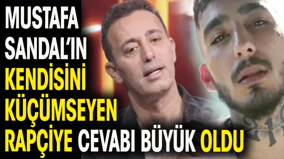 Mustafa Sandal'ın kendisini küçümseyen rapçi Uzi'ye verdiği cevap sosyal medyayı salladı