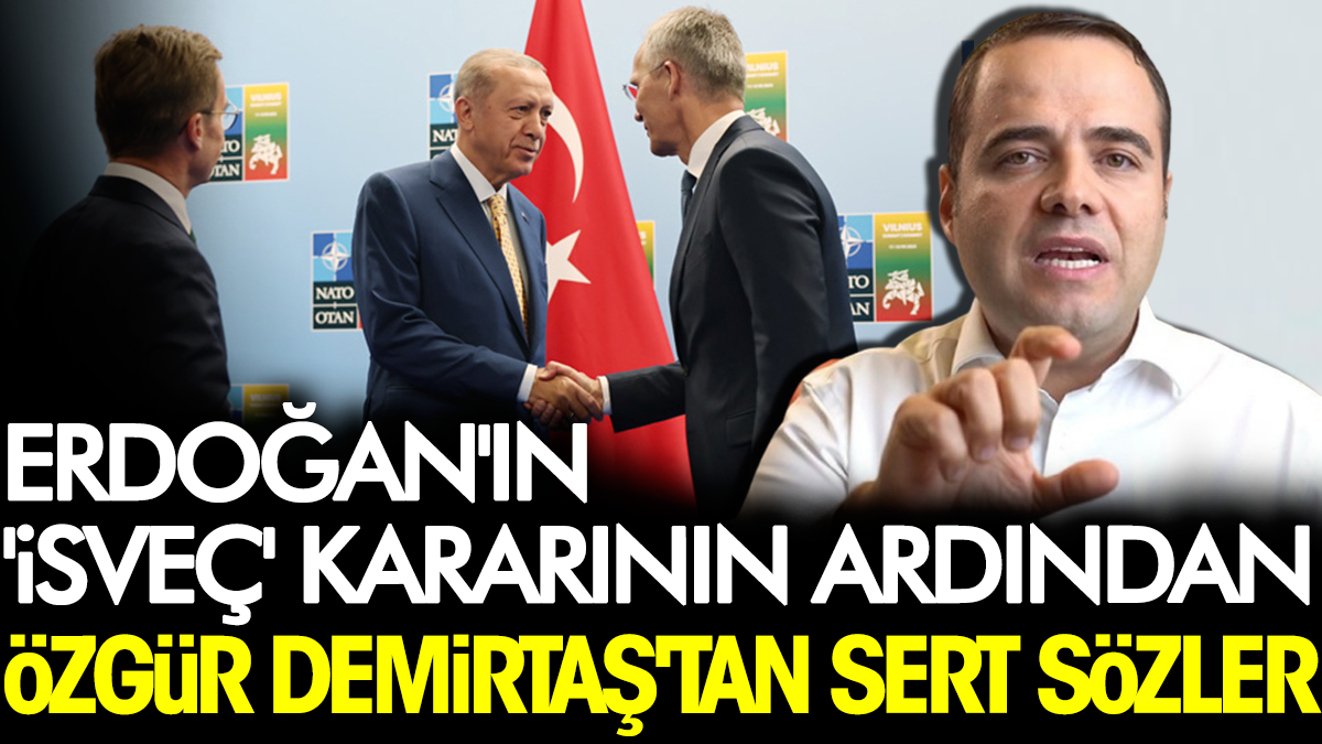 Erdoğan'ın 'İsveç' kararının ardından Özgür Demirtaş'tan sert sözler