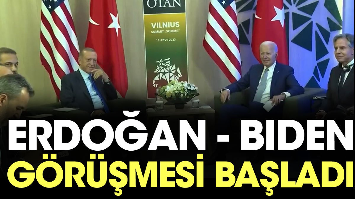 Son Dakika... Erdoğan Biden görüşmesi başladı