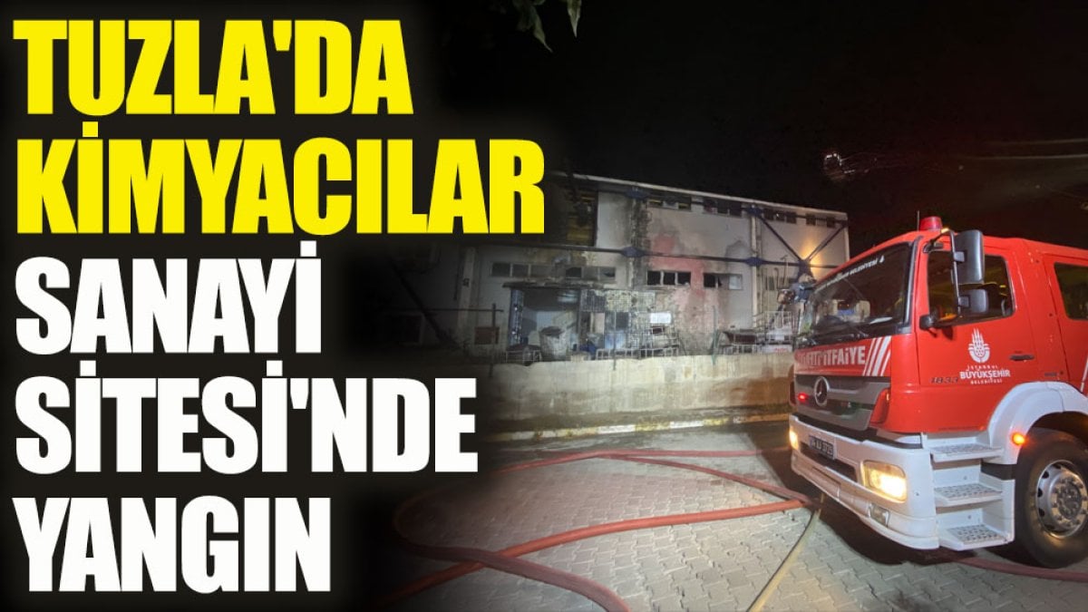 Tuzla'da Kimyacılar Sanayi Sitesi'nde yangın