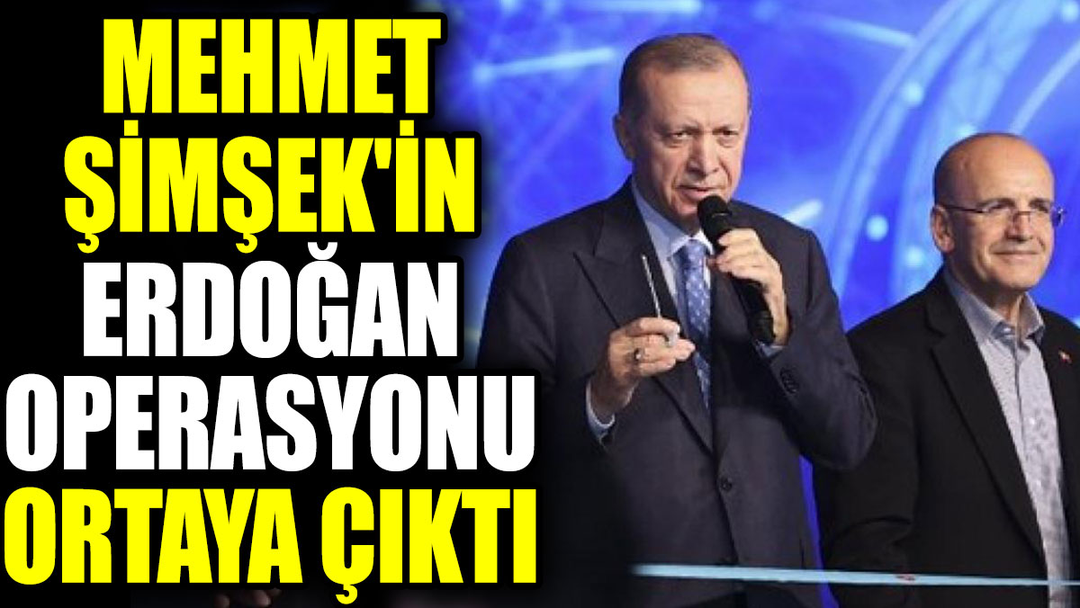 Mehmet Şimşek'in Erdoğan operasyonu ortaya çıktı