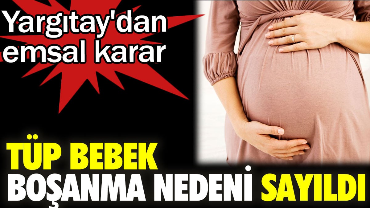 Tüp bebek boşanma nedeni sayıldı. Yargıtay'dan emsal karar