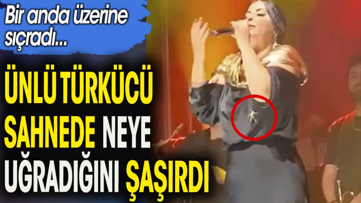 Ünlü türkücü Zara sahnede neye uğradığını şaşırdı.