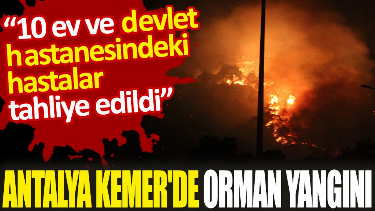 Antalya Kemer'de orman yangını