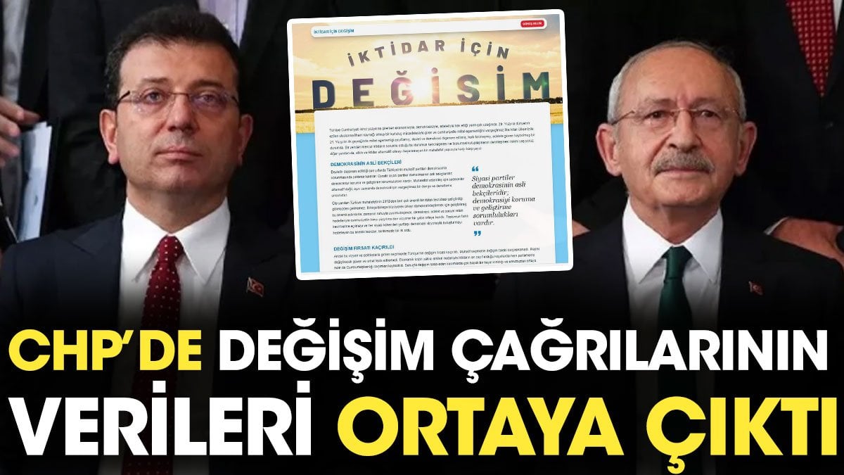 İmamoğlu açıkladı: CHP'de 'değişim çağrılarının' verileri ortaya çıktı