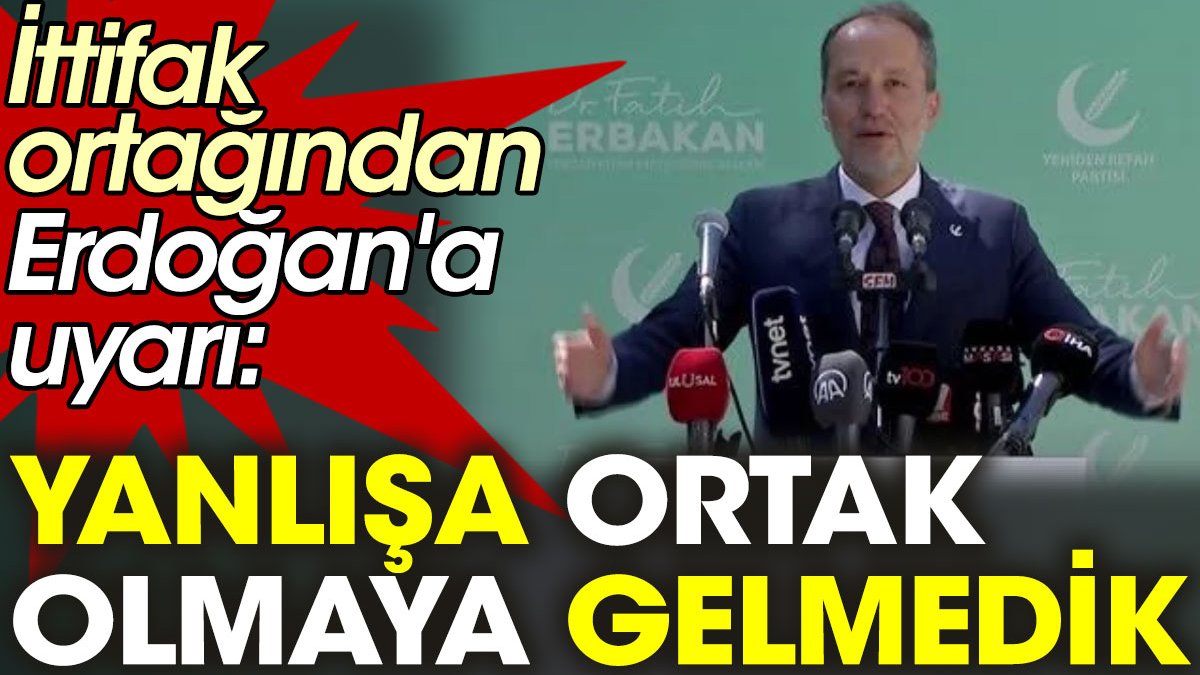İttifak ortağı emekliye zam istedi Erdoğan'a uyarı yaptı