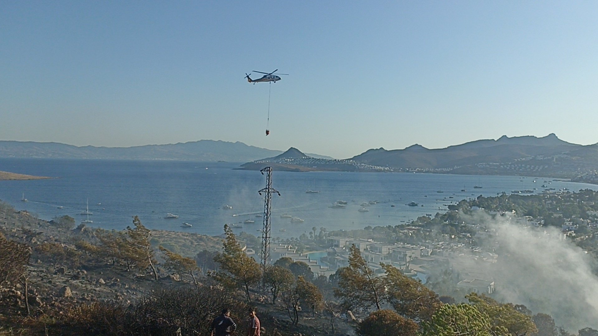 Bodrum'da çıkan yangın kontrol altına alındı