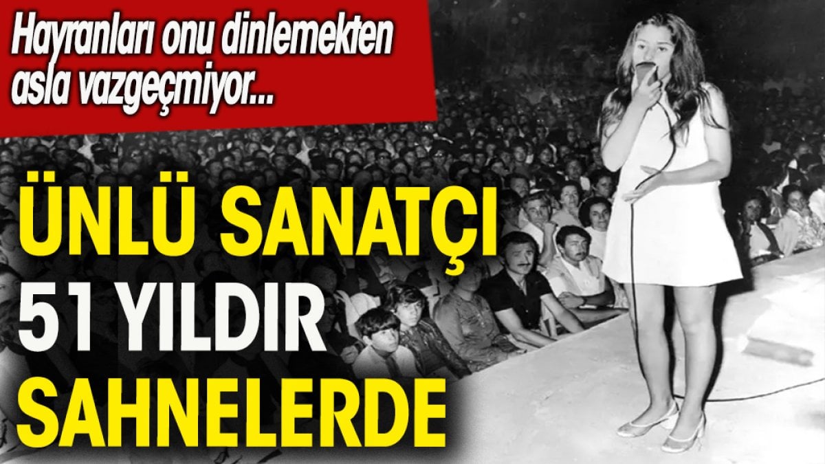 Ünlü sanatçı Nilüfer 51 yıldır sahnelerde