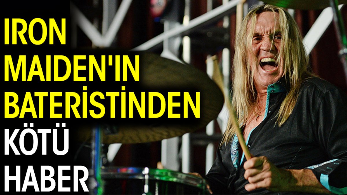 Iron Maiden'ın bateristi Nicko McBrain'den kötü haber