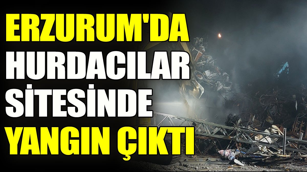 Erzurum’da hurdacılar sitesinde yangın çıktı