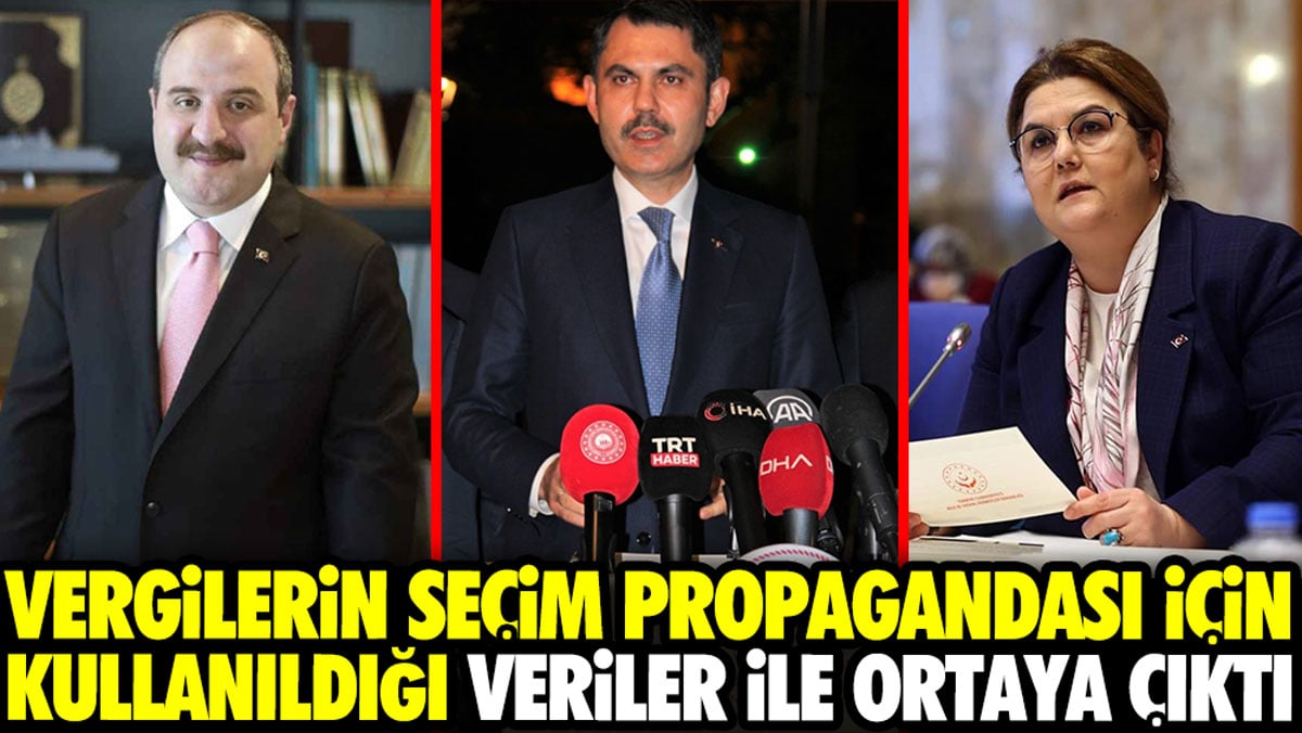 Vergilerin seçim propagandası için kullanıldığı veriler ile ortaya çıktı