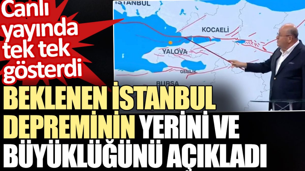 Profesör Ersoy beklenen İstanbul depreminin yerini ve büyüklüğünü açıkladı