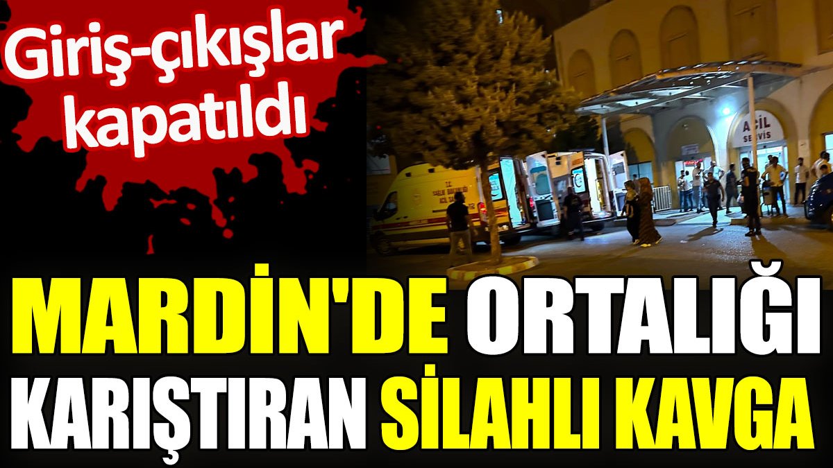 Mardin'de ortalığı karıştıran silahlı kavga