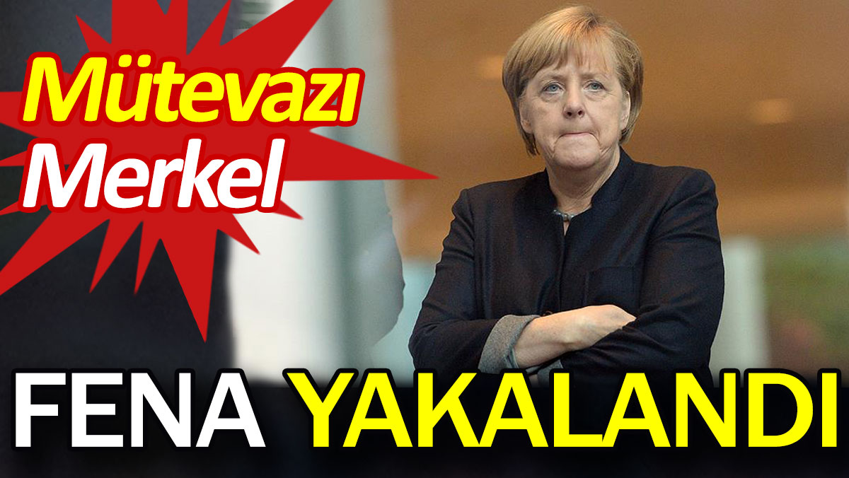 "Mütevazı" Angela Merkel fena yakalandı