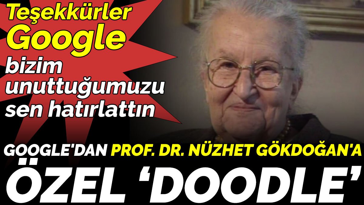 Google'dan Prof. Dr. Nüzhet Gökdoğan'a  özel Doodle... Teşekkürler Google bizim unuttuğumuzu sen hatırlattın