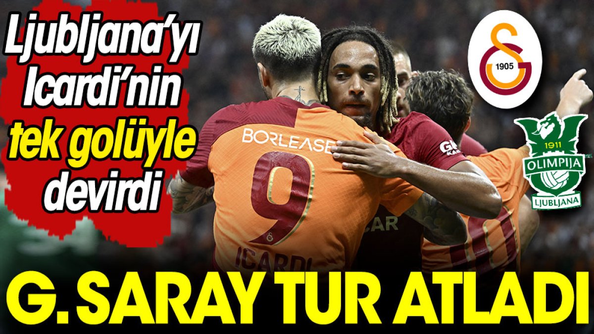 Galatasaray Ljubljana'yı eleyerek adını play-off'a yazdırdı