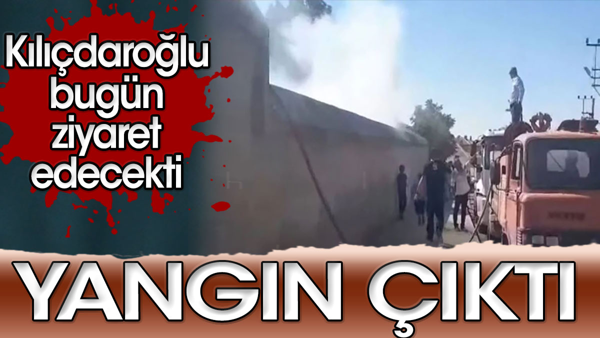Kılıçdaroğlu bugün ziyaret edeceği dergahta yangın çıktı