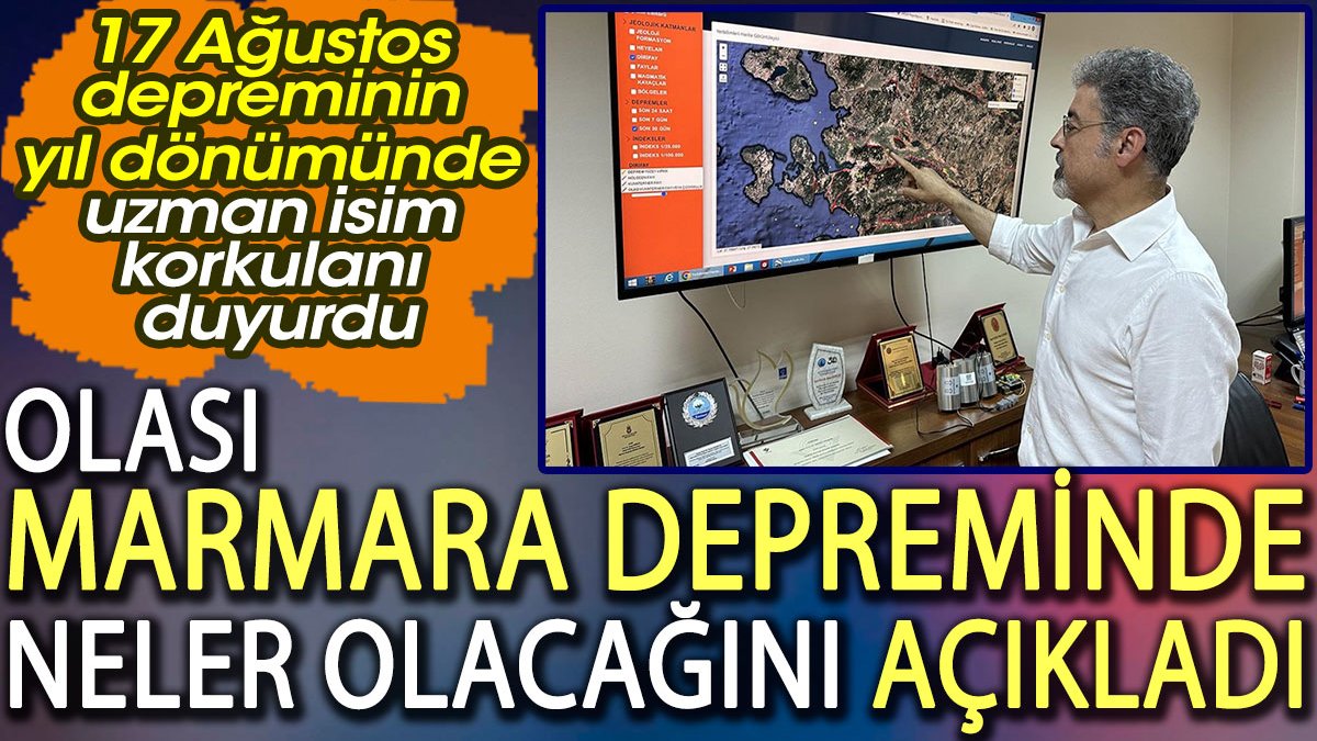 17 Ağustos depreminin yıl dönümünde Marmara Depreminde neler olacağını açıkladı