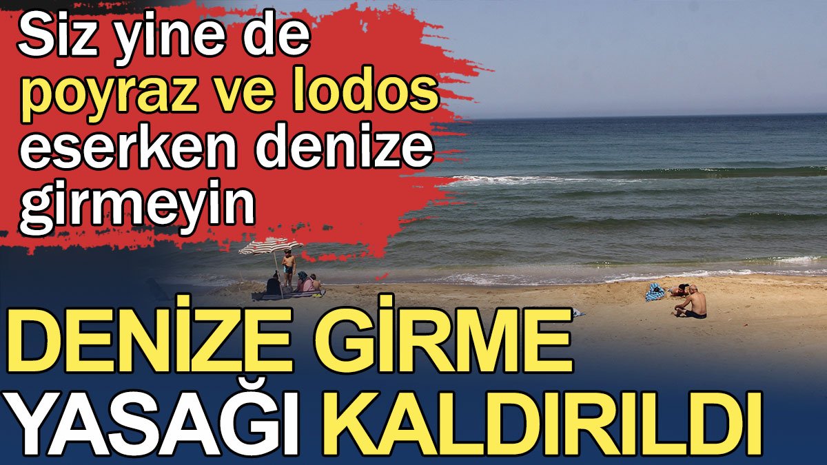 Sinop'ta denize girme yasağı kaldırıldı