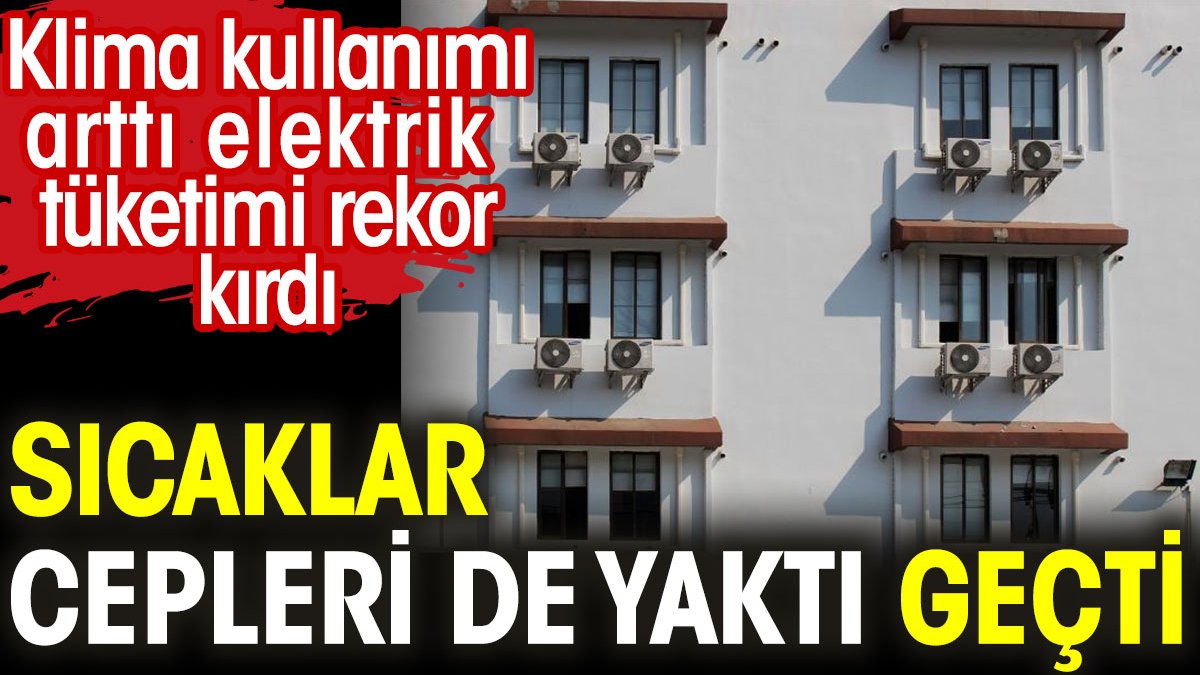 Sıcaklar cepleri de yaktı geçti. Klima kullanımı artınca elektrik tüketimi rekor kırdı