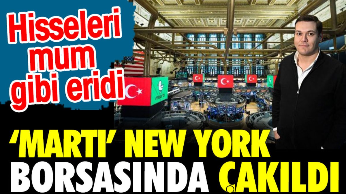 'Martı' New York Borsasında çakıldı. Hisseleri mum gibi eridi