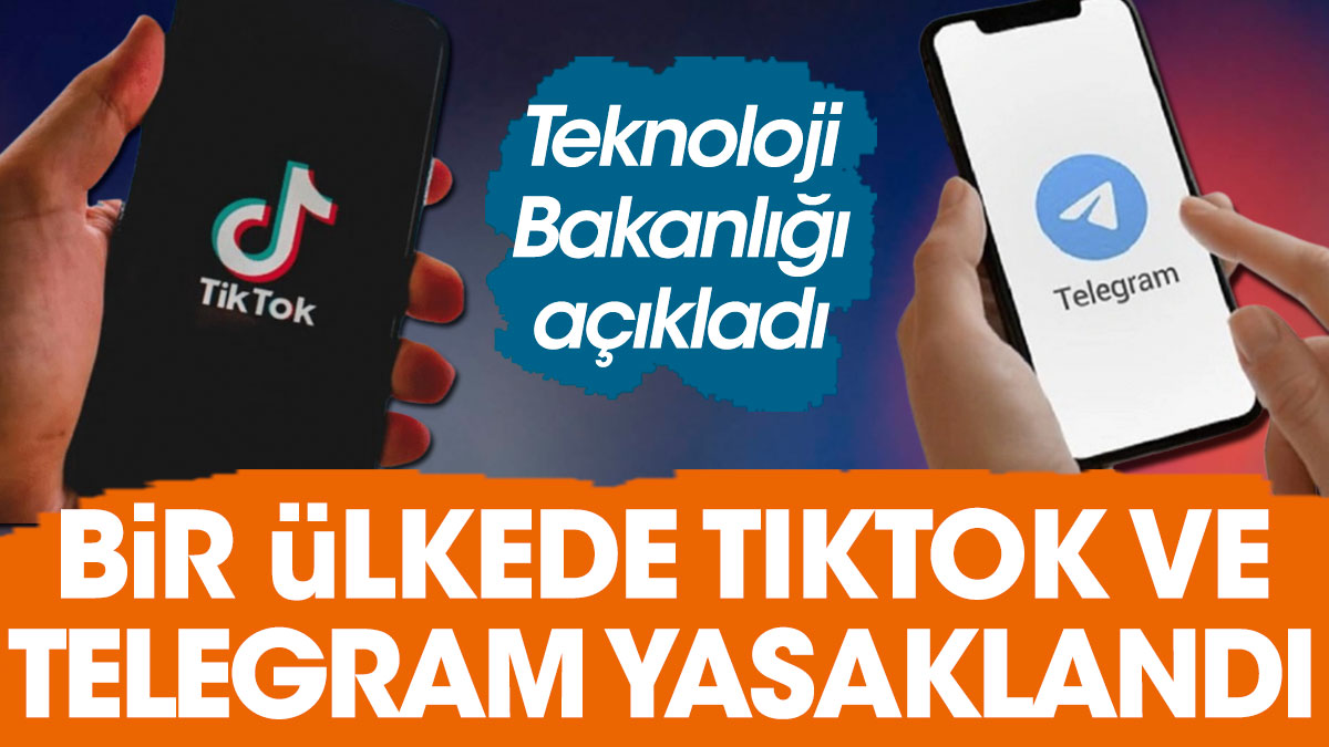 Bir ülkede Tiktok ve Telegram yasaklandı