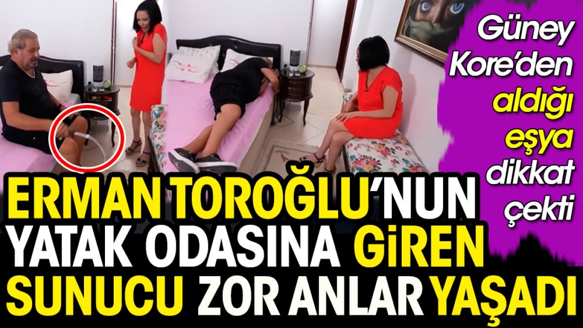 Erman Toroğlu'nun yatak odasını giren sunucu Evrim Akın korku dolu anlar yaşadı