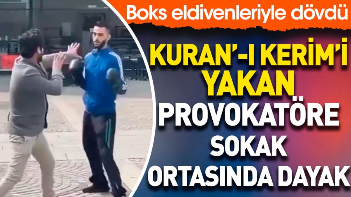 Kur'an-ı Kerim yakan Salwan Momika’ya sokak ortasında dayak