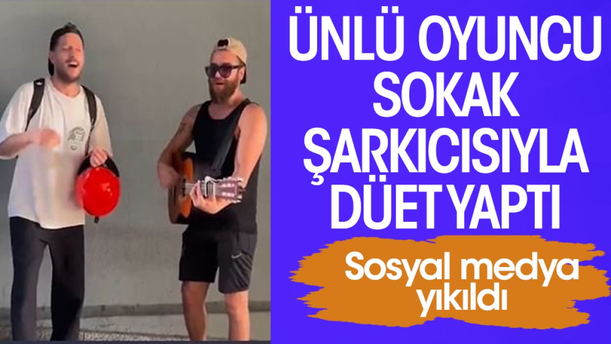 Uraz Kaygılaroğlu sokak şarkıcısıyla düet yaptı. Sosyal medya yıkıldı